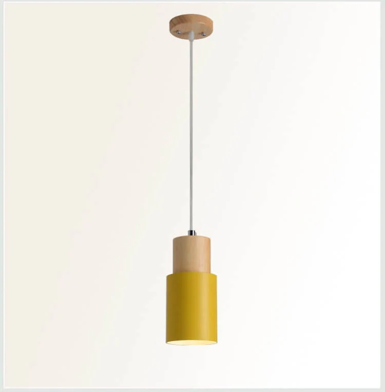 Minimalist LED Pendant Light - Nordic Style, Adjustable Aluminum Cylinder