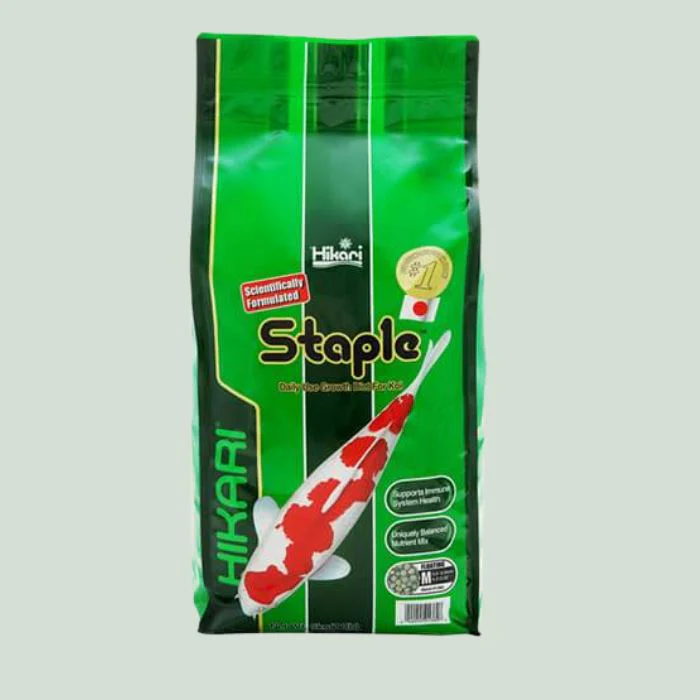 Hikari Staple Koi Food - Floating, Medium Pellets, 4.4 lbs.
