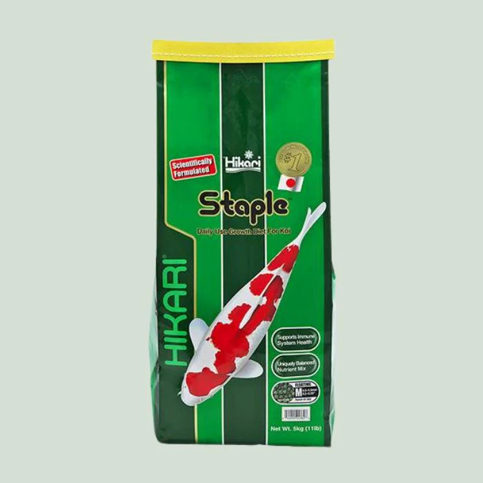 Hikari Staple Koi Food - Floating, Medium Pellets, 11 lbs.