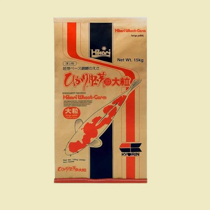 Hikari Wheat-Germ Koi Food - Floating, Large Pellet, 33 lbs.