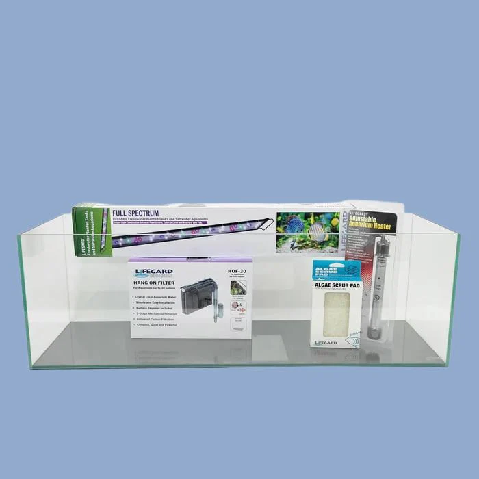 Lifegard Aquatics 16 Gallon Rimless Bookshelf Series Aquarium