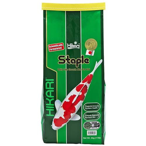 Hikari Staple Koi Food - Floating, Medium Pellets, 11 lbs.