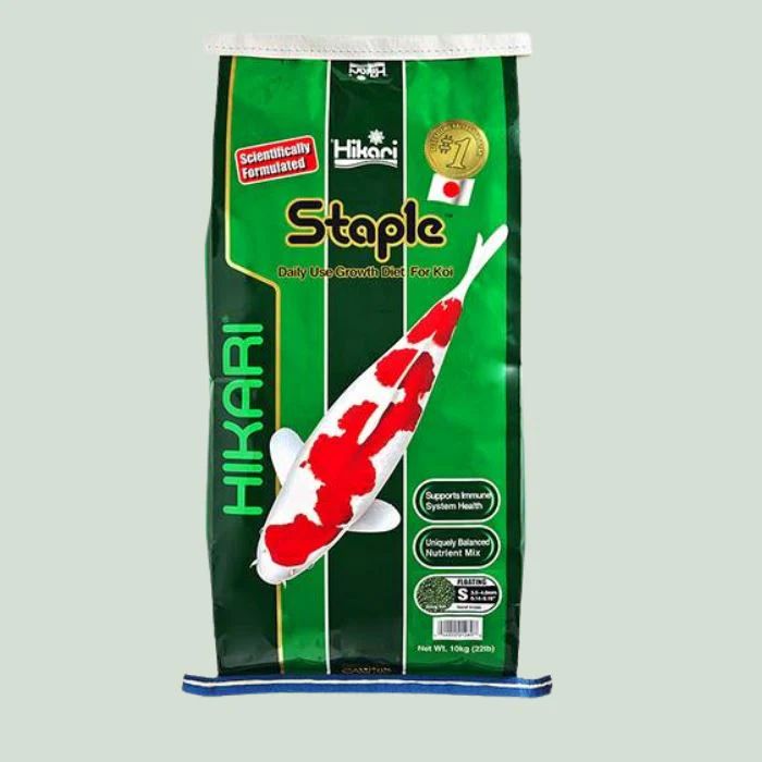 Hikari Staple Koi Food - Floating, Small Pellets, 22 lbs.