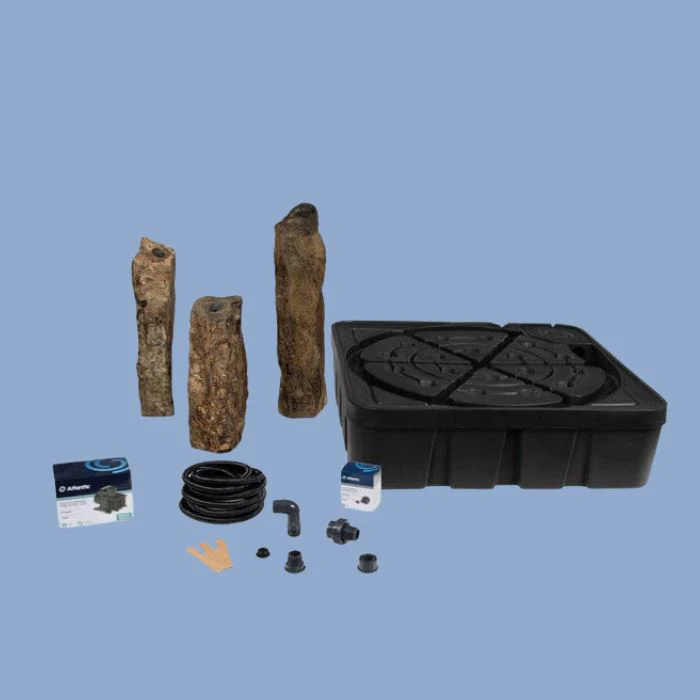 Atlantic 3 Piece Natural Basalt Column Fountain Kit - 18