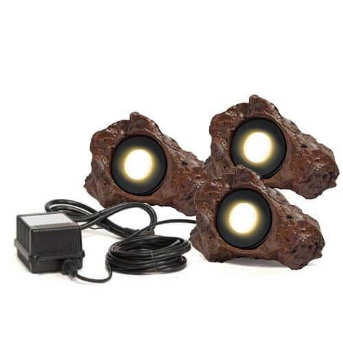 Anjon 3 LED Rock Light with Transformer & Photocell(MPN 3X1.5WRLKIT)