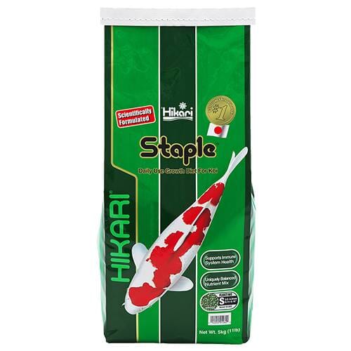 Hikari Staple Koi Food - Floating, Small Pellets, 11 lbs.