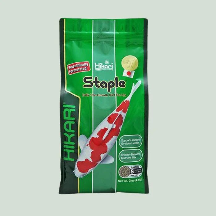 Hikari Staple Koi Food - Floating, Small Pellets, 4.4 lbs.