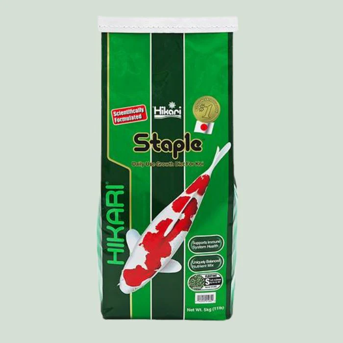 Hikari Staple Koi Food - Floating, Small Pellets, 11 lbs.