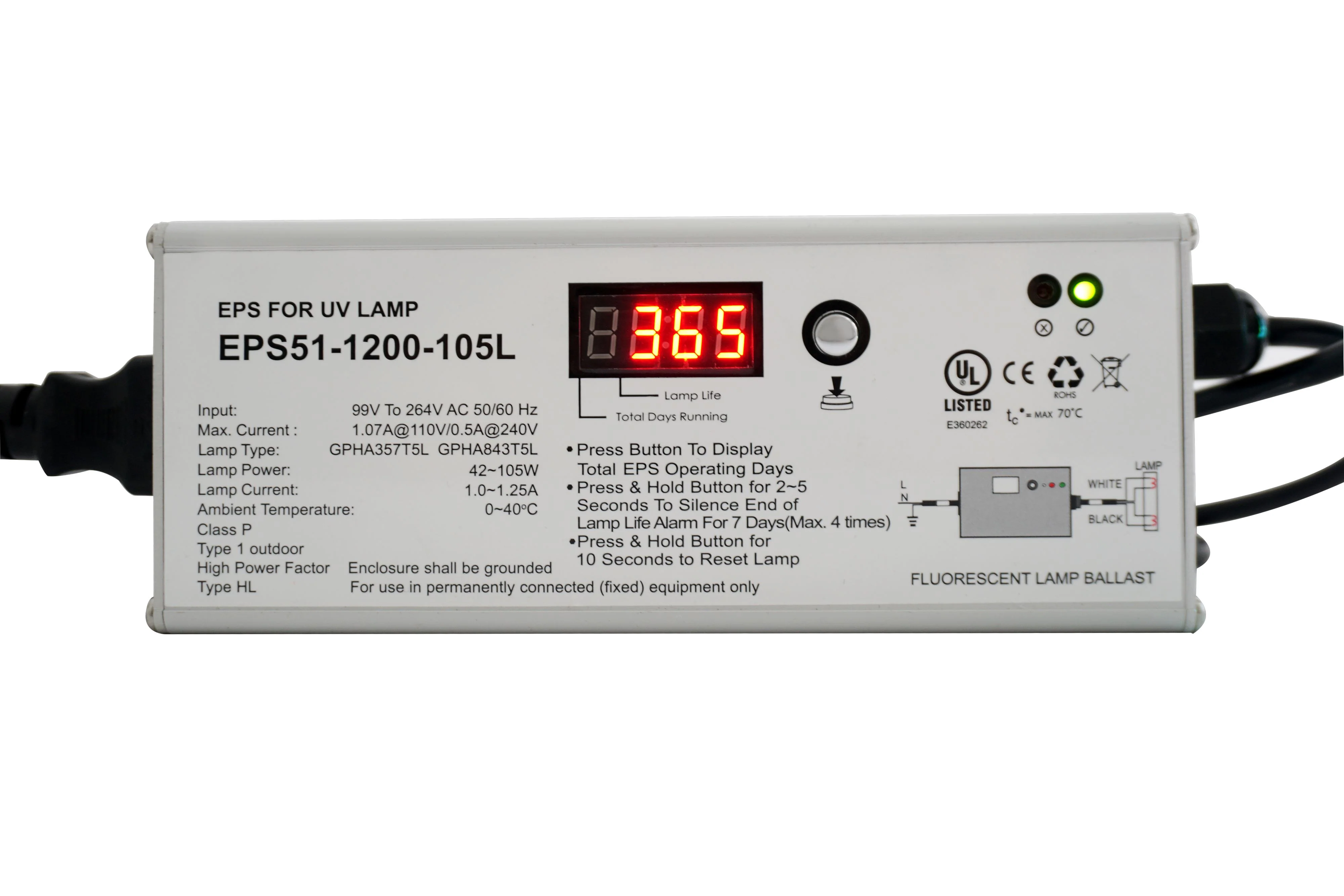 Lifegard Pro-MAX High Output Amalgam Germicidal UV - 120 Watts in 5