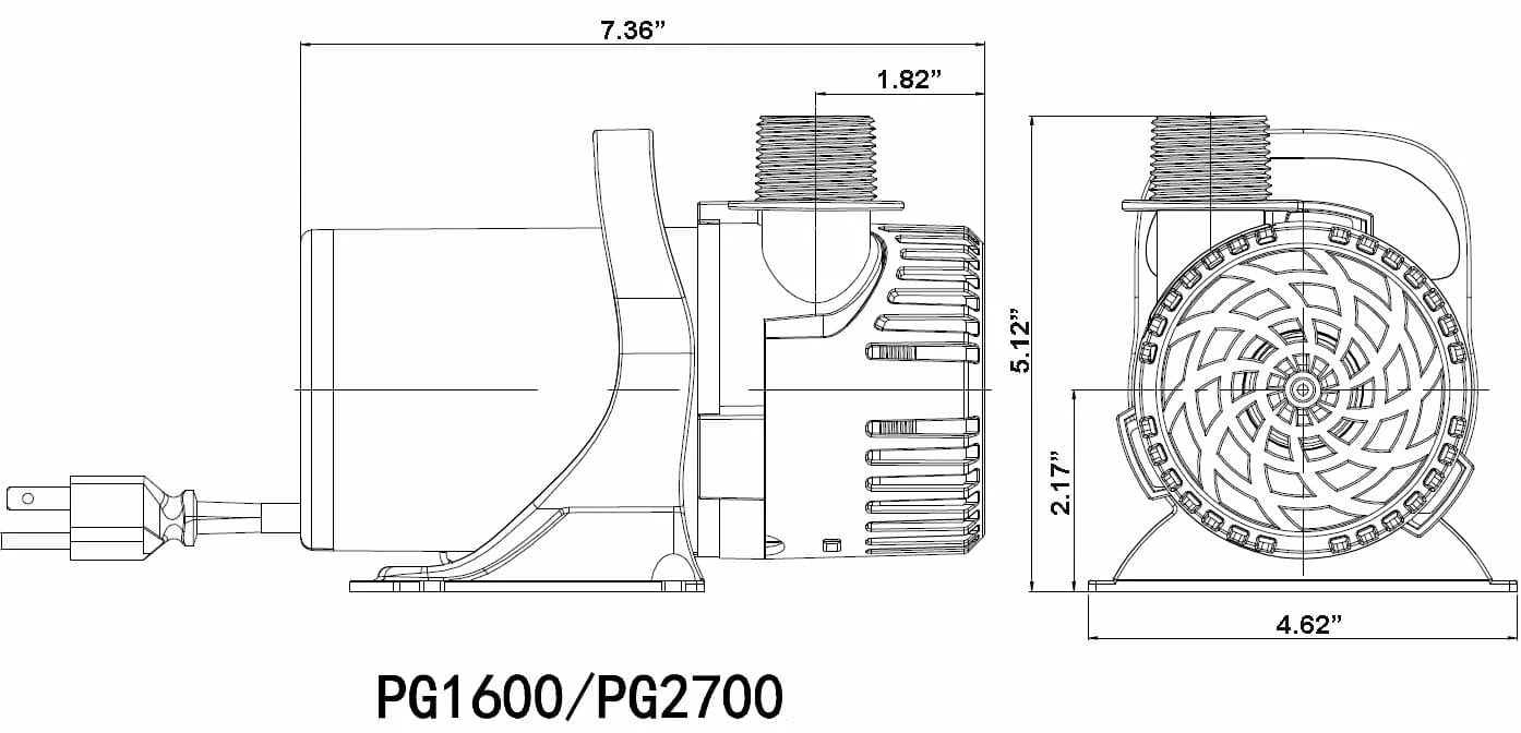 Lifegard Aquatics Pond Pump 2700 GPH
