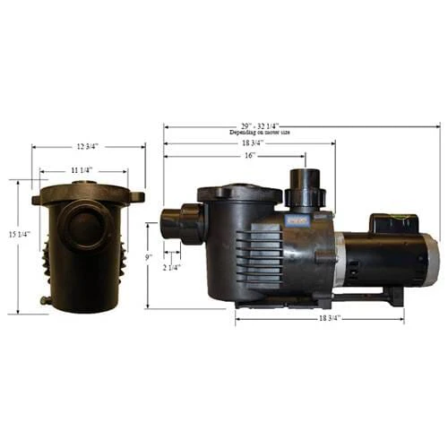 PerformancePro 1/2 HP ArtesianPro Low RPM Pump 9,270 GPH - 2