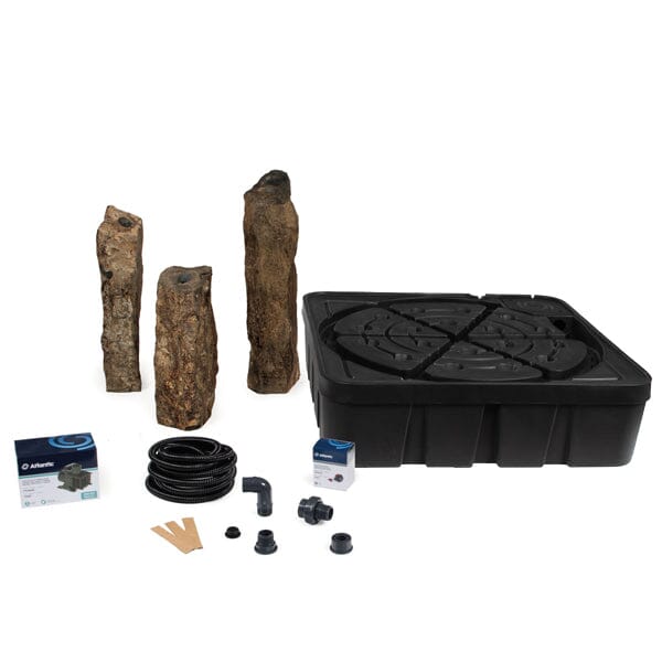 Atlantic 3 Piece Natural Basalt Column Fountain Kit - 24