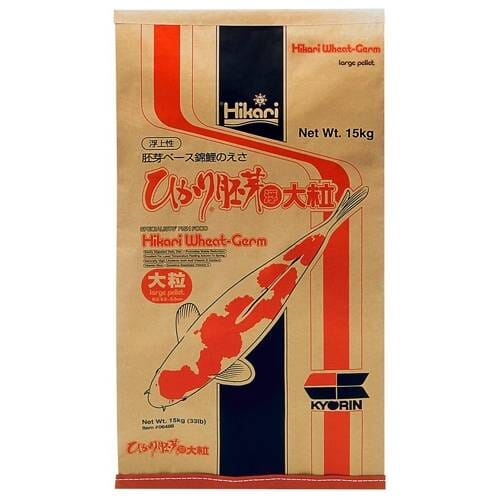Hikari Wheat-Germ Koi Food - Floating, Large Pellet, 33 lbs.