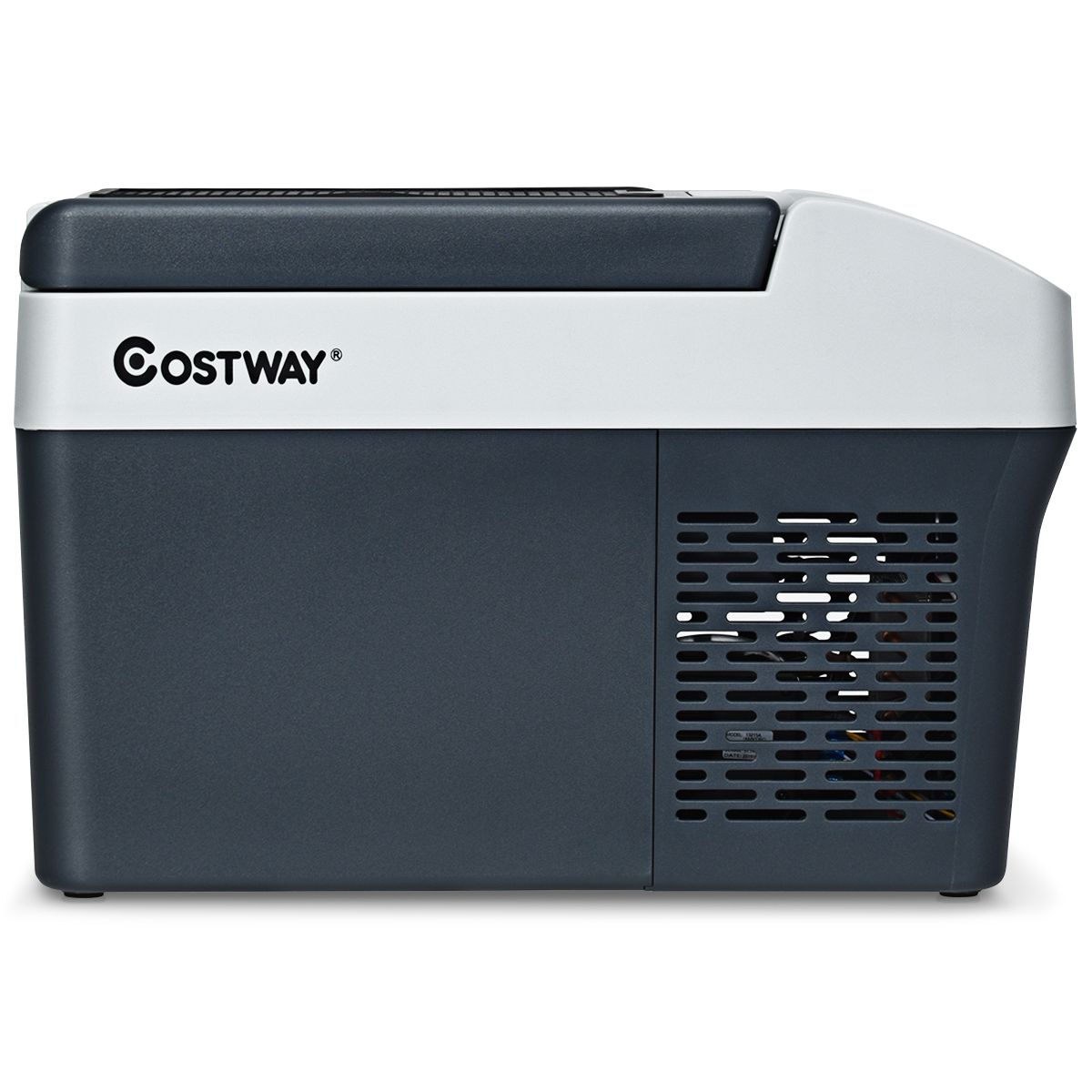 Réfrigérateur Congélateur de Voiture 12L Portable Compresseur -20°C à +10°C Ampoules LED  2 Porte-gobelets 23x53x36cm