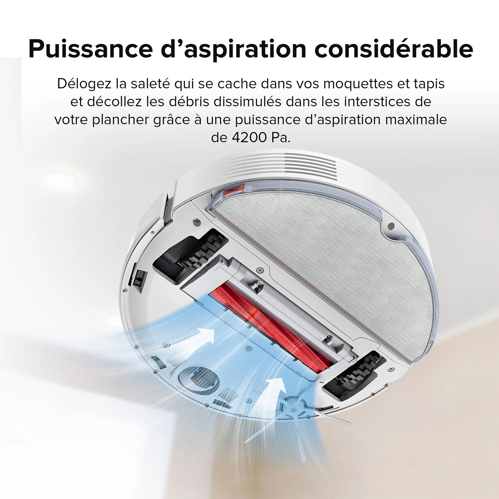 Roborock Q7 Max+ robot aspirateur avec station de vidage automatique