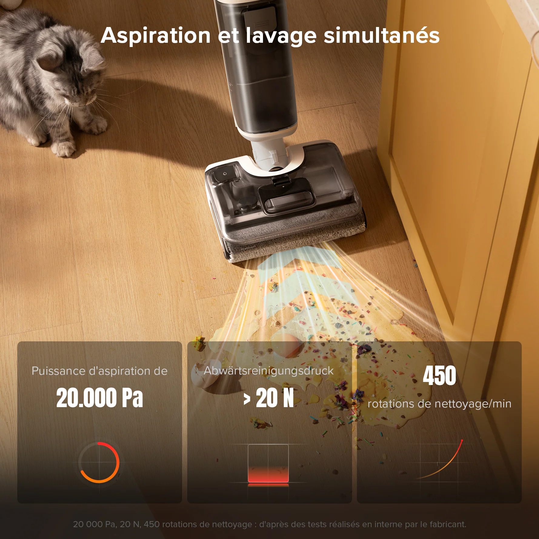 Roborock F25 RT aspirateur laveur sans fil sec et humide