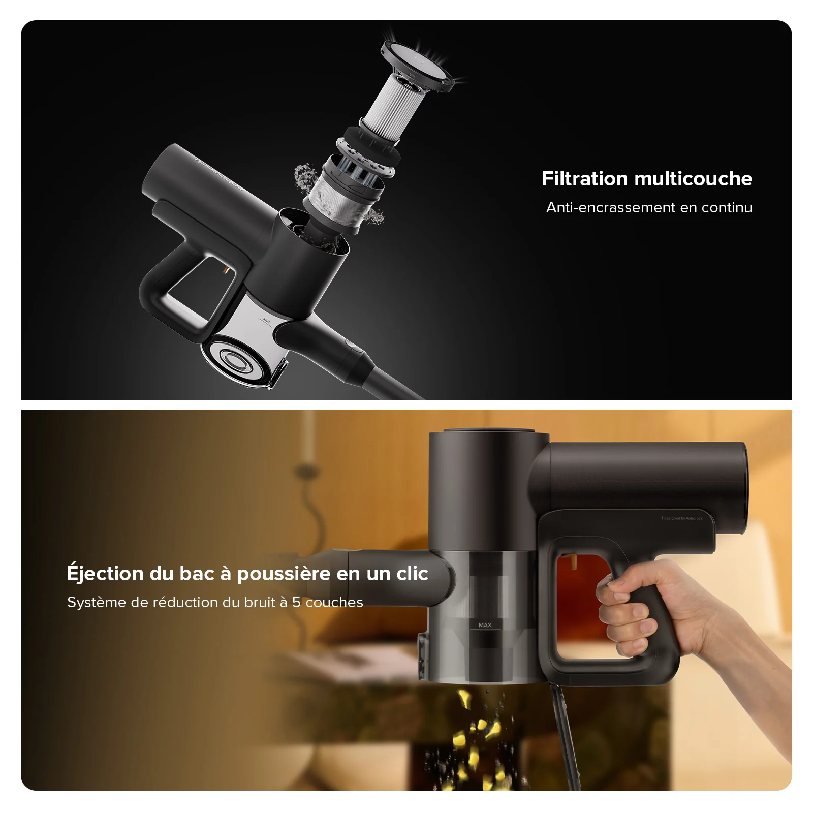 Roborock F25 Combo & F25 ACE Combo 5-en-1 aspirateur laveur sans fil sec et humide