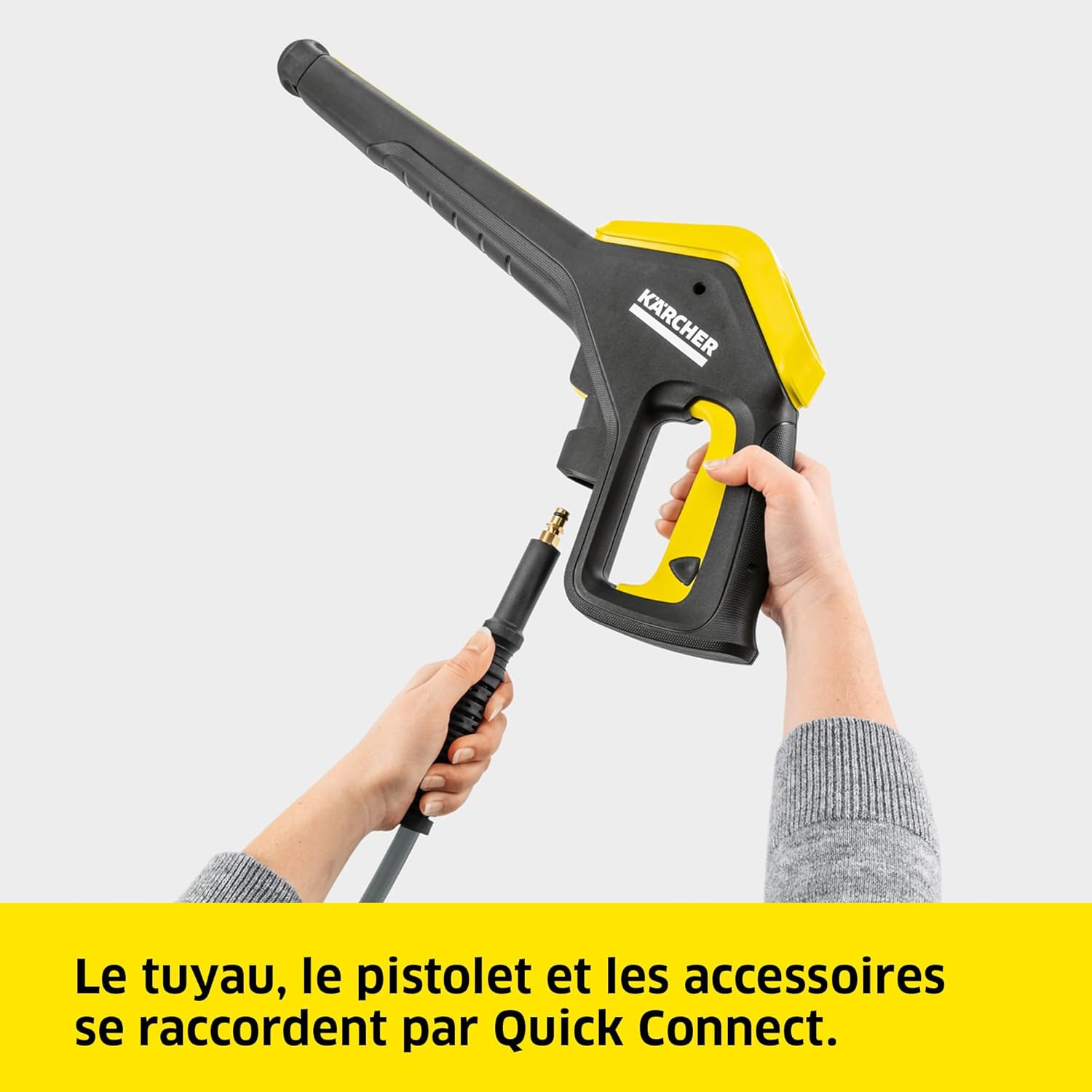 Kärcher Nettoyeur Haute Pression K 4 Power Control Flex Home, Pression : max. 130 bar, Débit : 420 l/h, Surface : 30 m²/h, Poids : 11,5 kg, Pistolet Haute Pression, Rotabuse, Lance, Home Kit