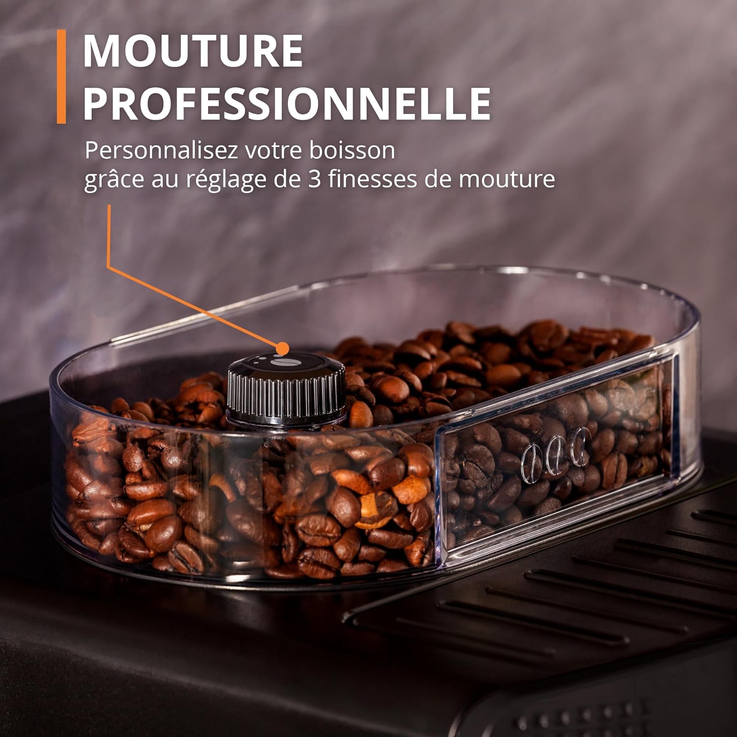 Krups Machine à café grain, 1,7 L, 2 tasses en simultané, Nettoyage automatique, Buse vapeur pour Cappuccino, Cafetière espresso, Essential noire YY8125FD, Noir