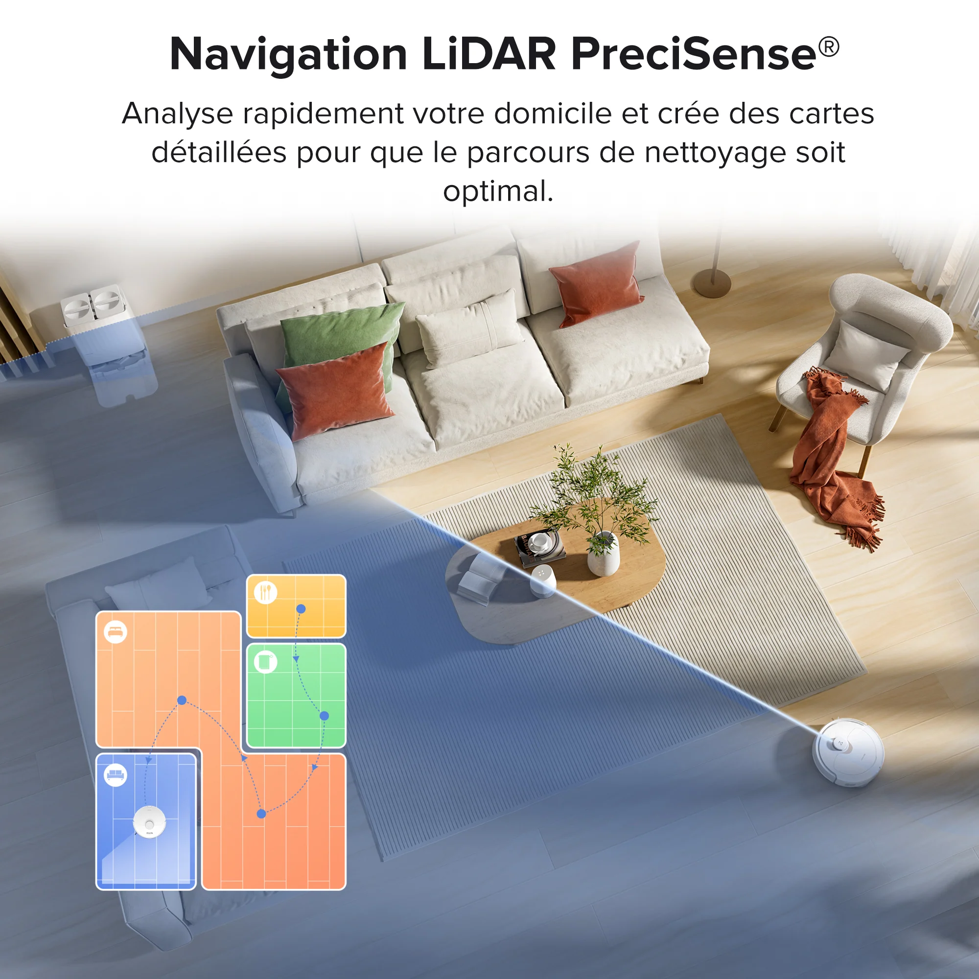 Roborock Qrevo robot aspirateur laveur avec station multifonction