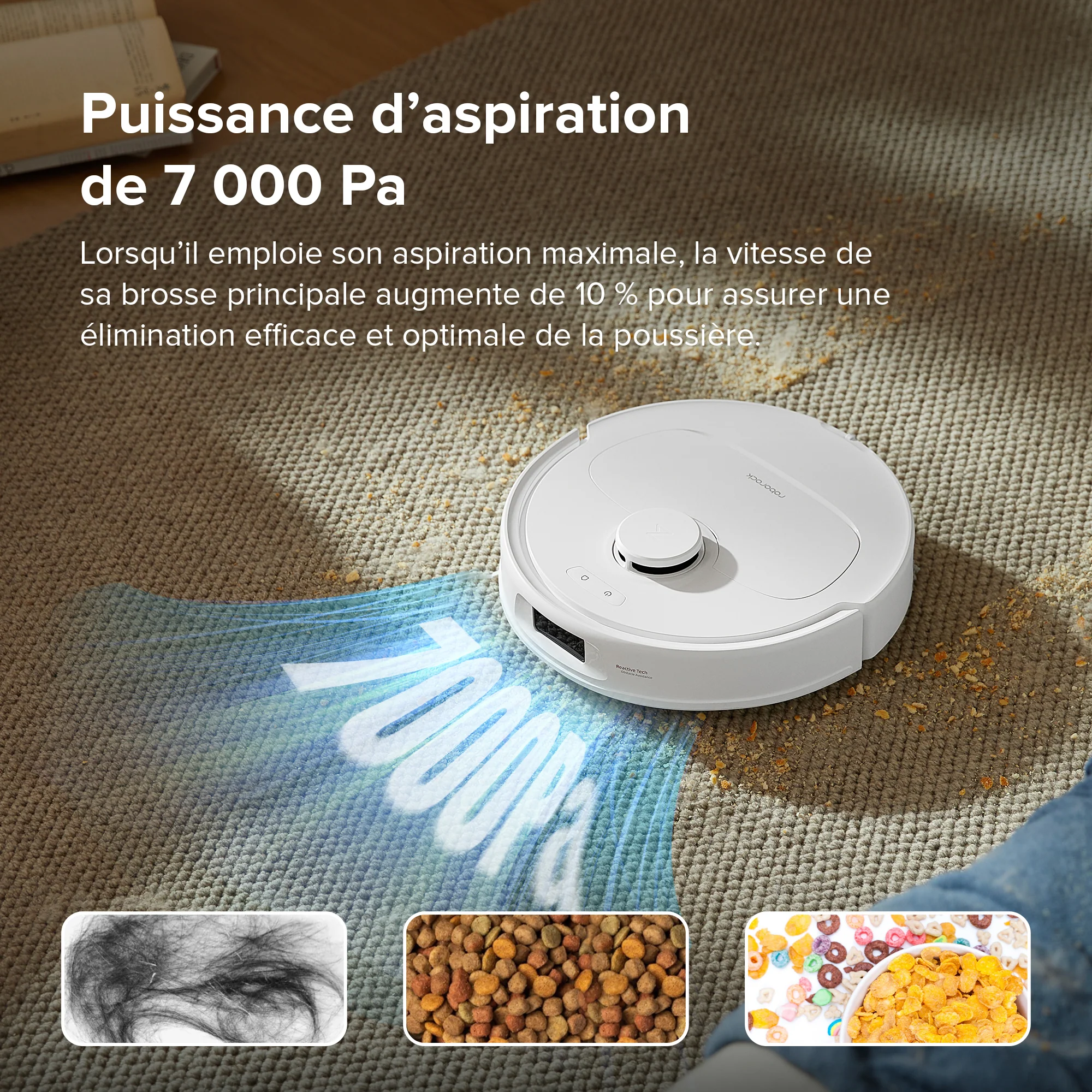 Roborock Qrevo S robot aspirateur laveur avec station multifonction