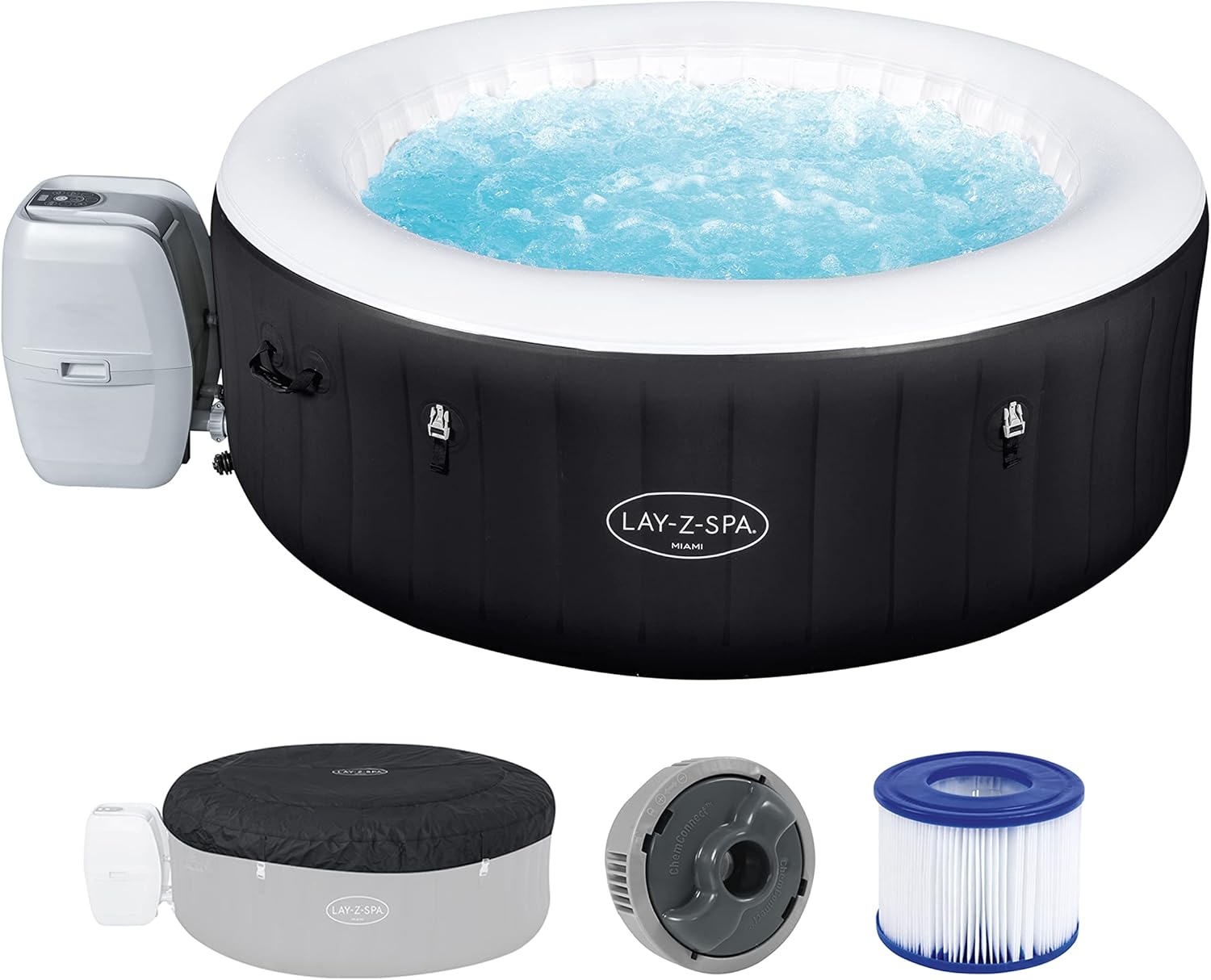 Spa gonflable rond BESTWAY Lay-Z-Spa® Miami Airjet™ 2 - 4 personnes