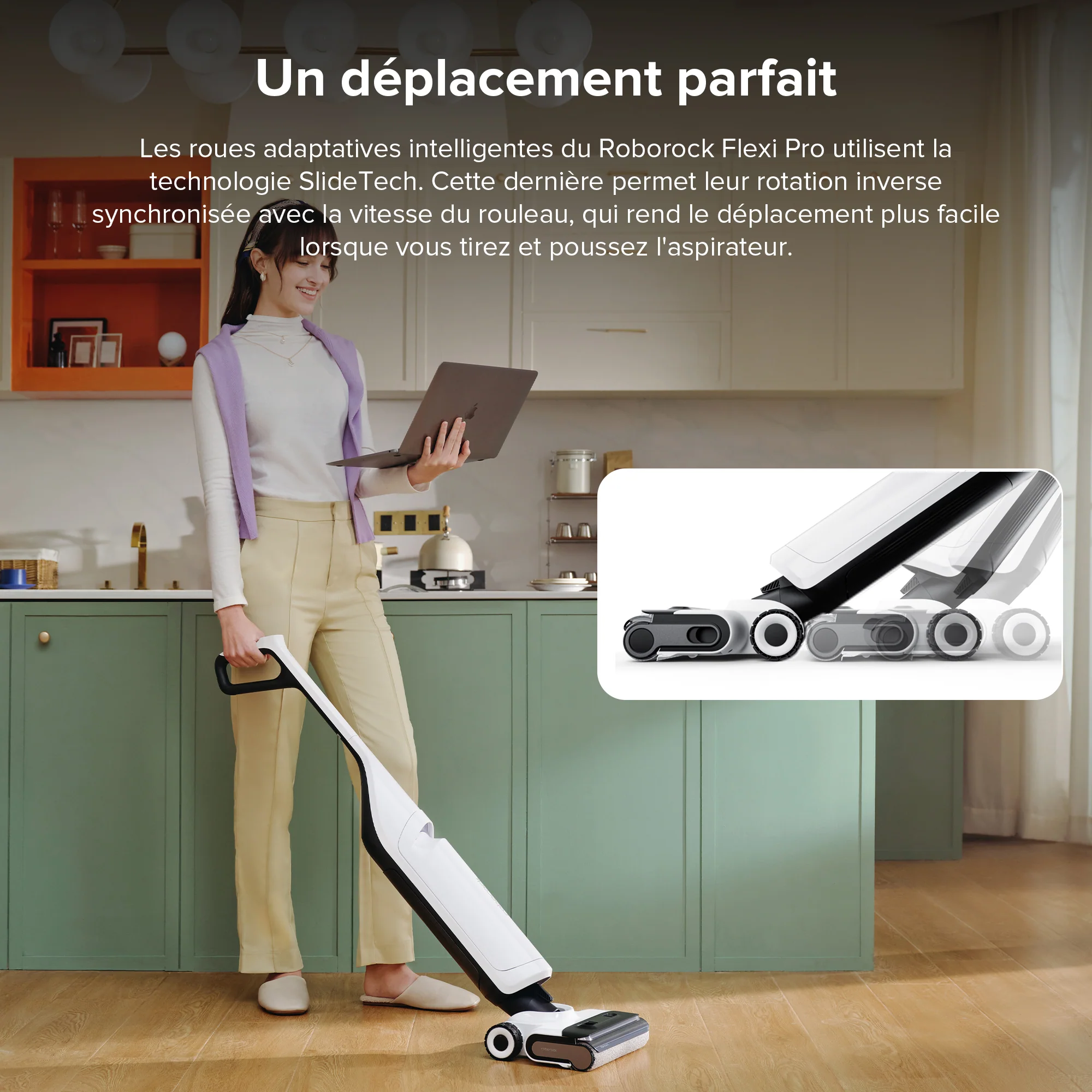 Aspirateur laveur Roborock Flexi Pro