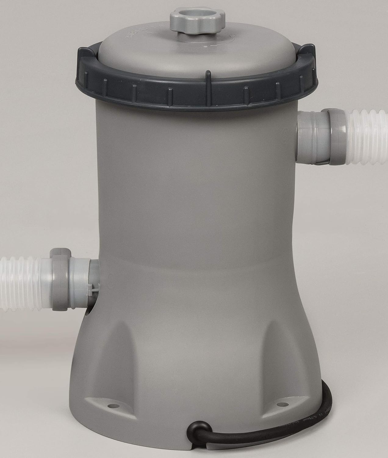 Bestway Power Steel Deluxe Piscine tubulaire ronde avec cadre en acier solide Kit complet Aspect rotin 366 x 100 cm, Marron