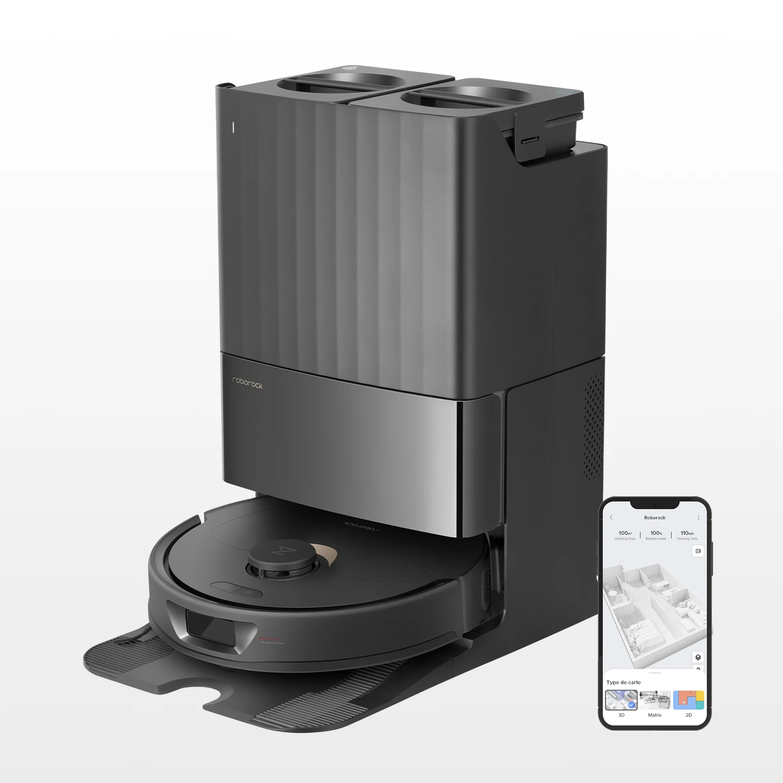 Roborock Qrevo robot aspirateur laveur avec station multifonction