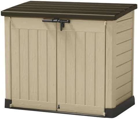 Keter Store It ARC Abri de jardin extérieur, capacité 1200 litres, taupe et beige
