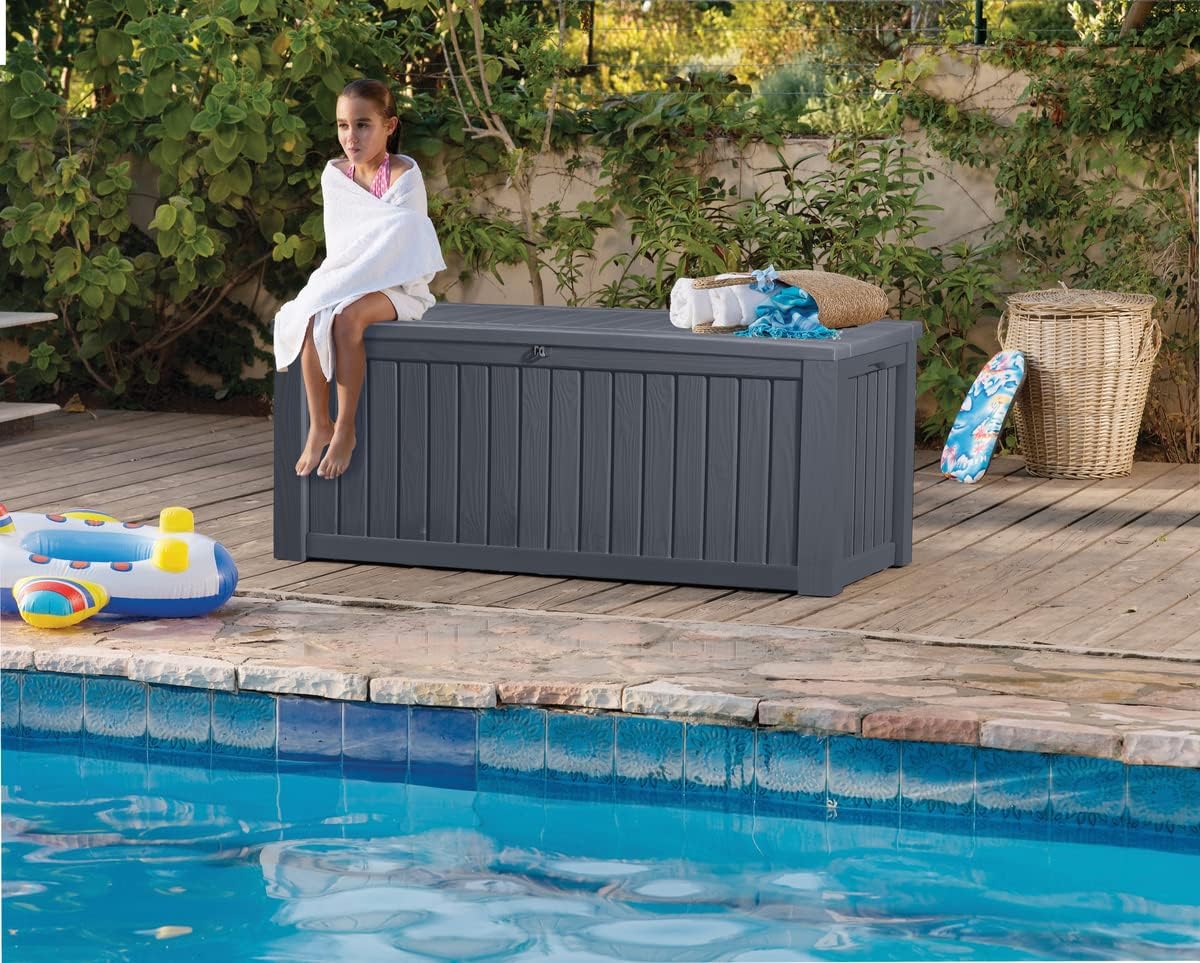 KETER Coffre de rangement extérieur ROCKWOOD - 570 litres