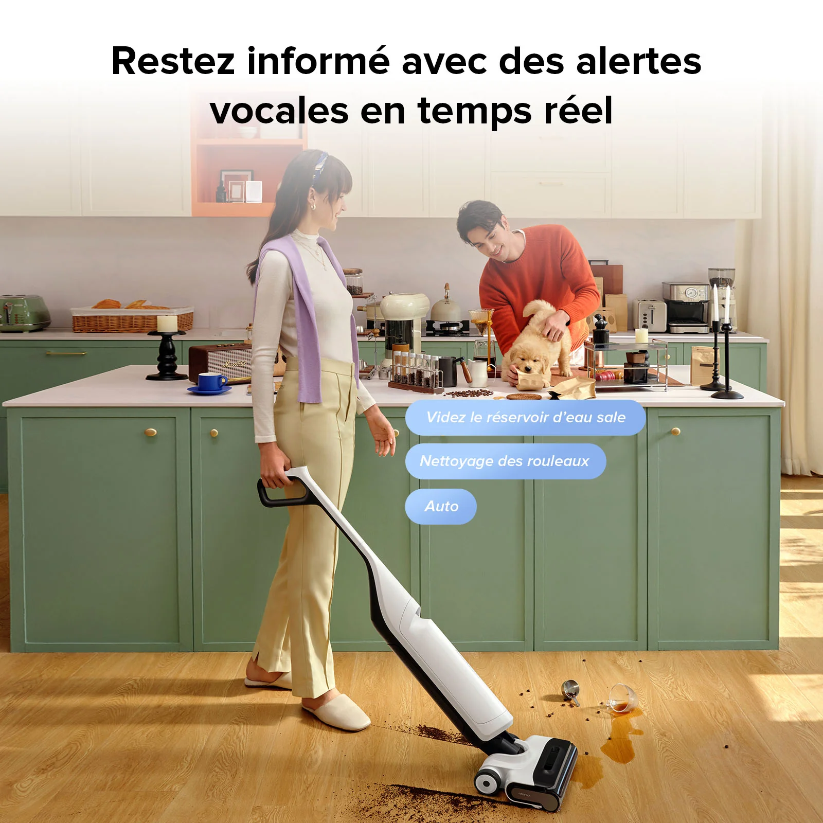 Aspirateur laveur Roborock Flexi