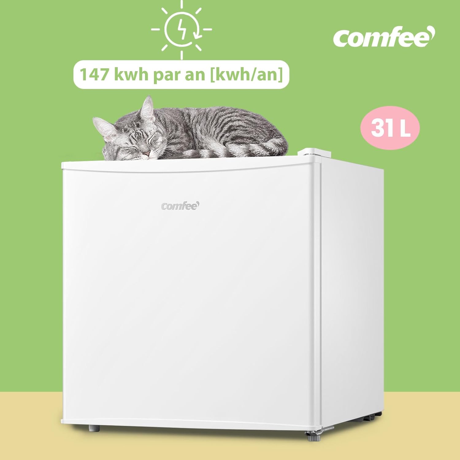 COMFEE’ RCU40WH2(E) | Mini Congélateur 31L 4 Étoiles