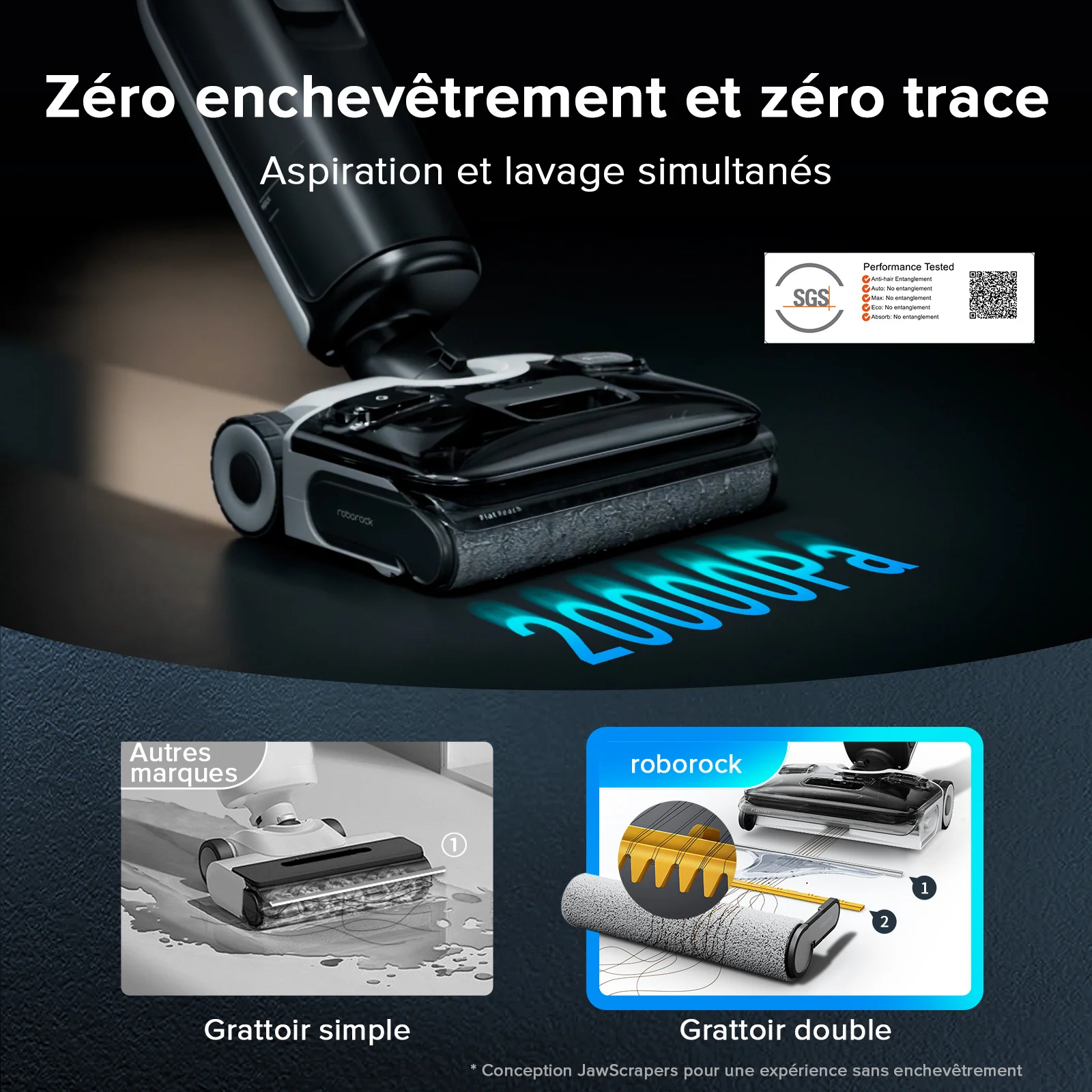 Roborock F25 Combo & F25 ACE Combo 5-en-1 aspirateur laveur sans fil sec et humide