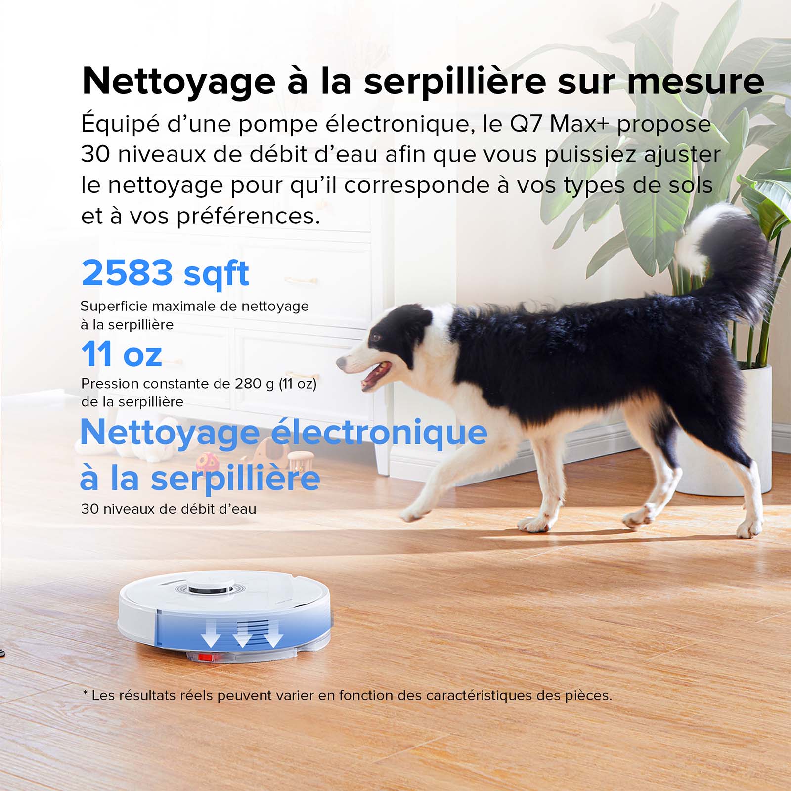 Roborock Q7 Max+ robot aspirateur avec station de vidage automatique