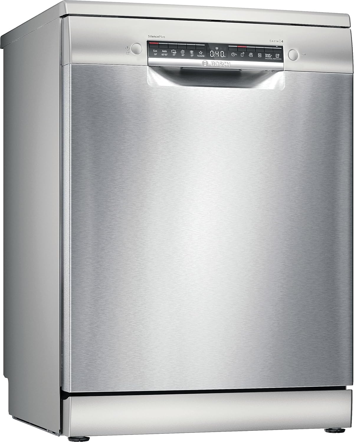Bosch SMS4EMI01E - Série 4 - Lave-vaisselle Pose-libre - 60 cm - 14 couverts - Silence Plus 42 dB - Inox
