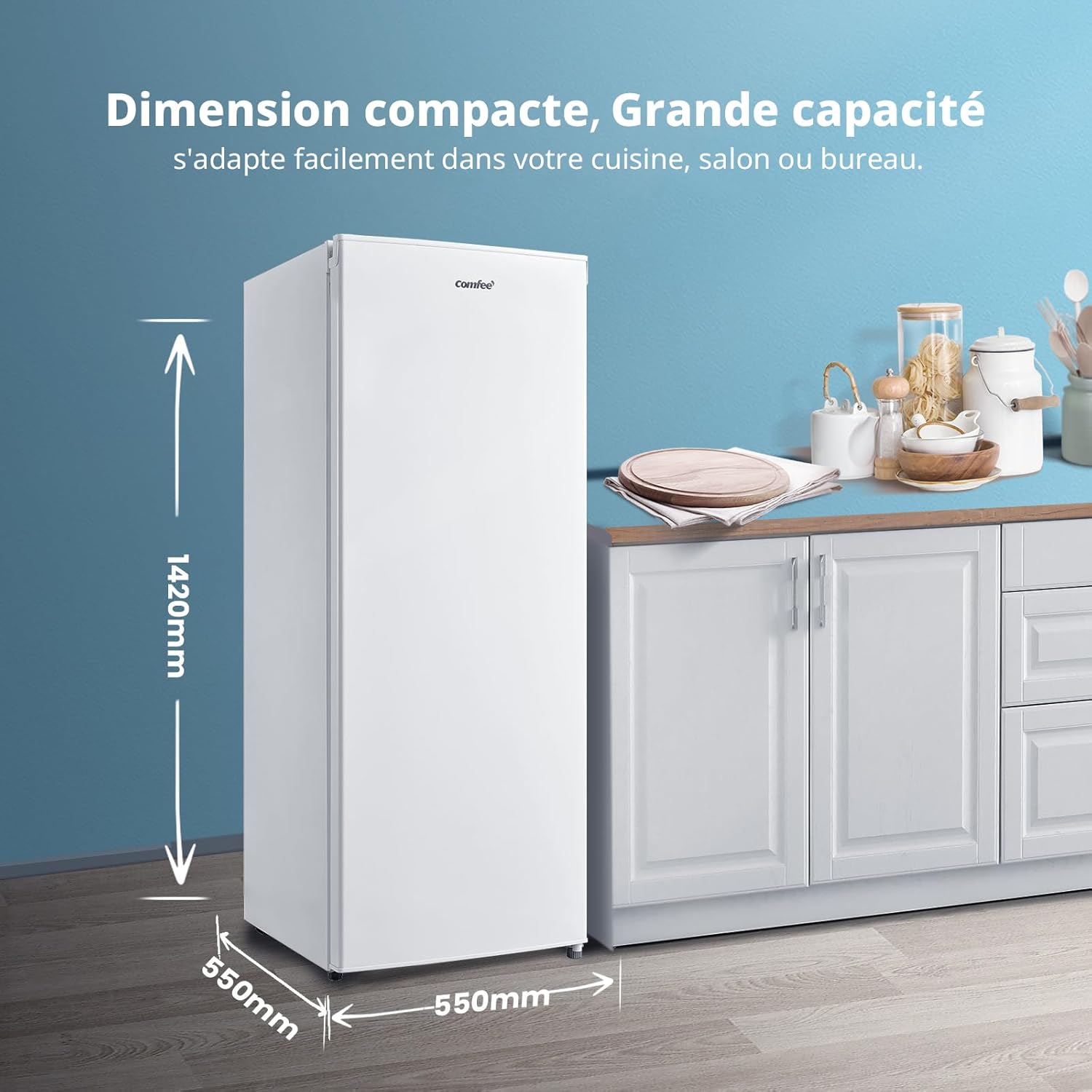 COMFEE’ RCU160WH2(E) | Congélateur Armoire 160L