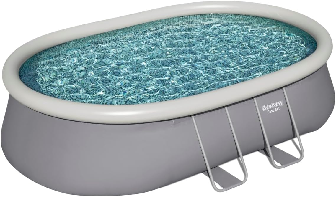 Bestway Piscine autoportante Ovale Fast Set 549 x 366 x 122 cm avec Filtration