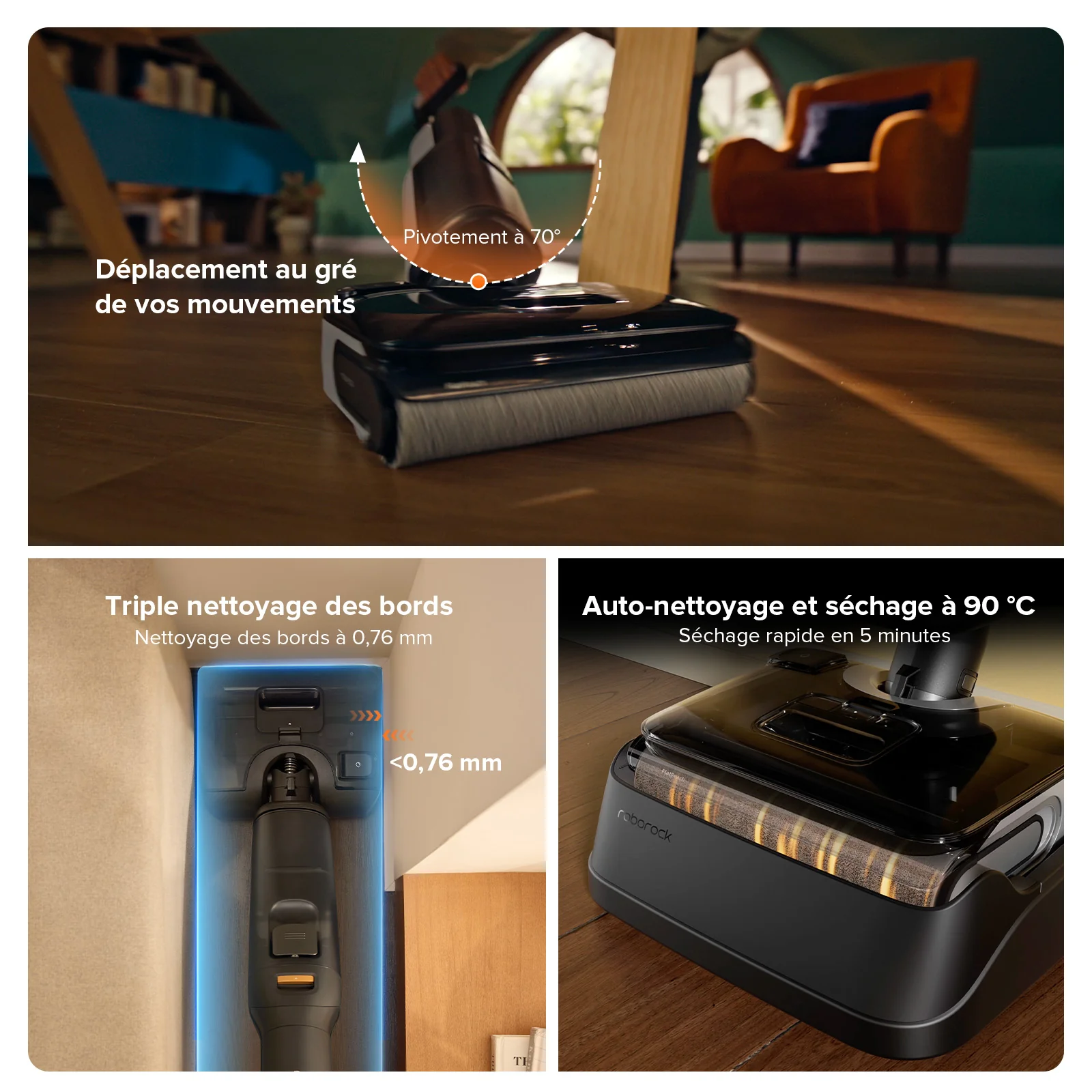 Roborock F25 Combo & F25 ACE Combo 5-en-1 aspirateur laveur sans fil sec et humide