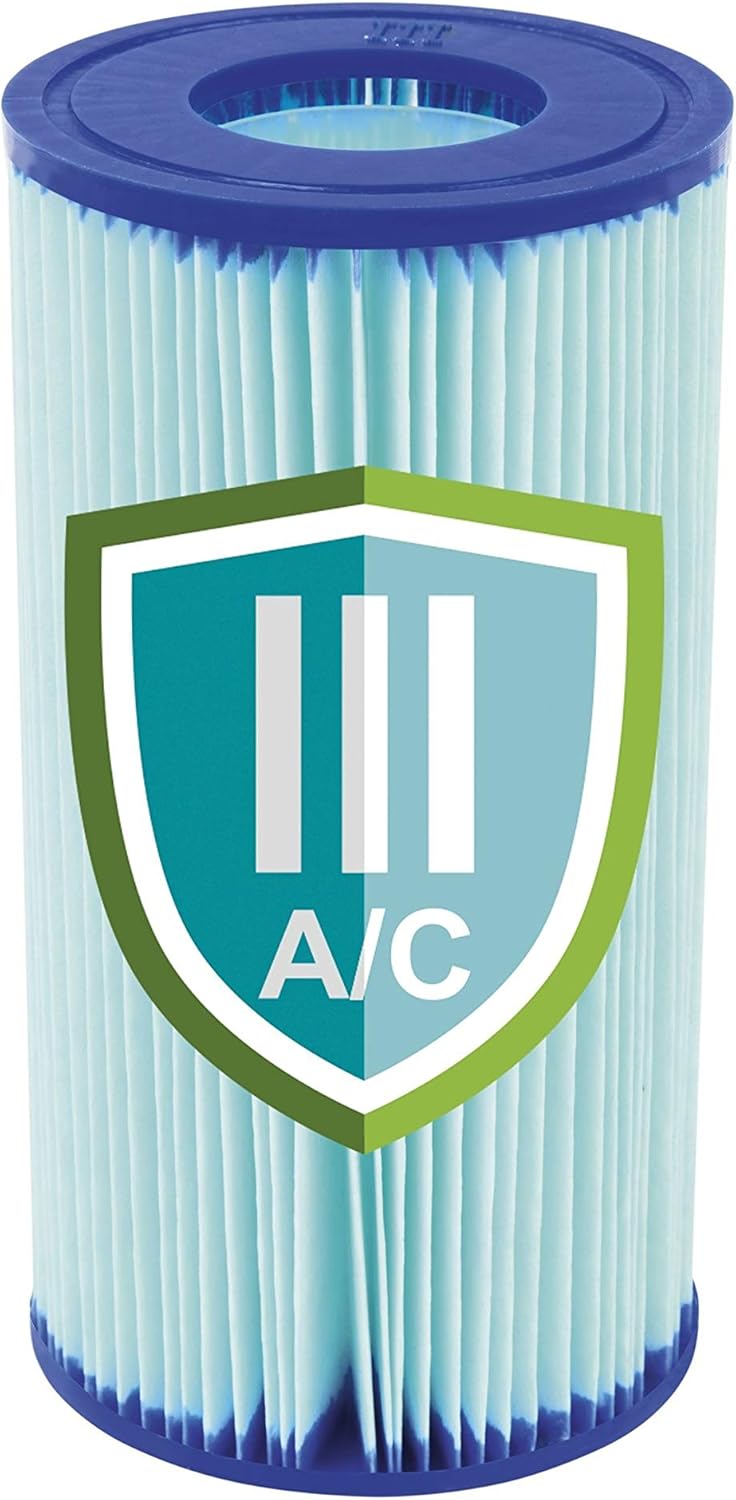 Bestway 56946 Piscine Power Steel™ Swim Vista ovale 488 x 305 x 107 cm motif rotin avec hublots, filtration à sable, échelle, bâche et diffuseur Chemconnect™