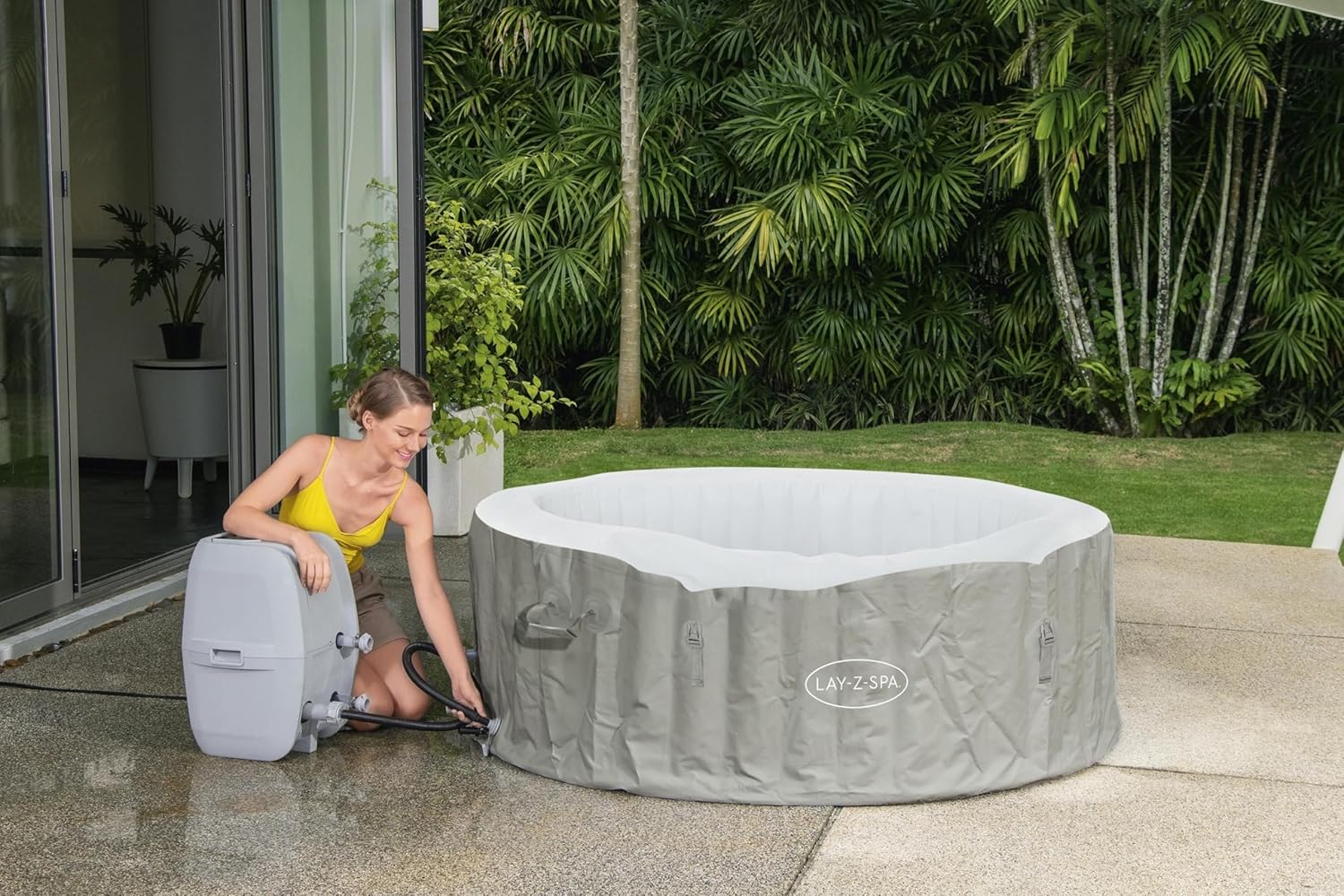 Spa gonflable rond BESTWAY Lay-Z-Spa® Miami Airjet™ 2 - 4 personnes