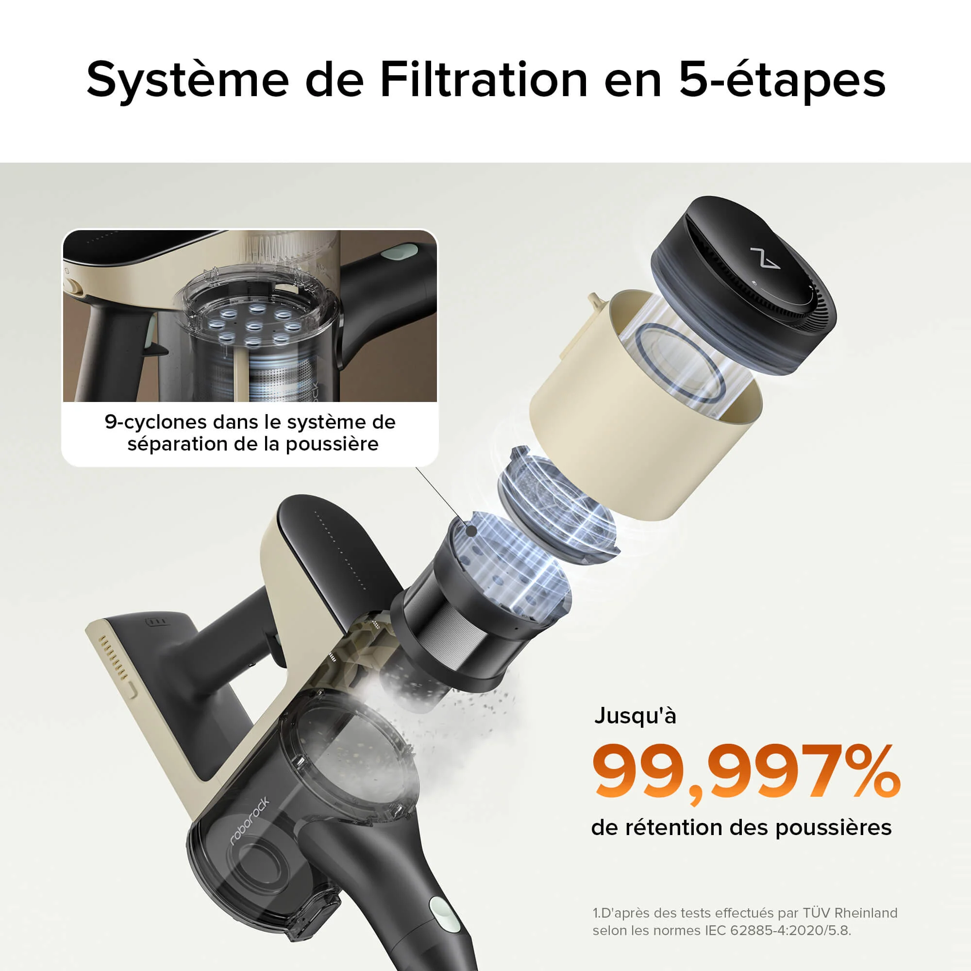 Roborock H5 Aspirateur balai sans fil