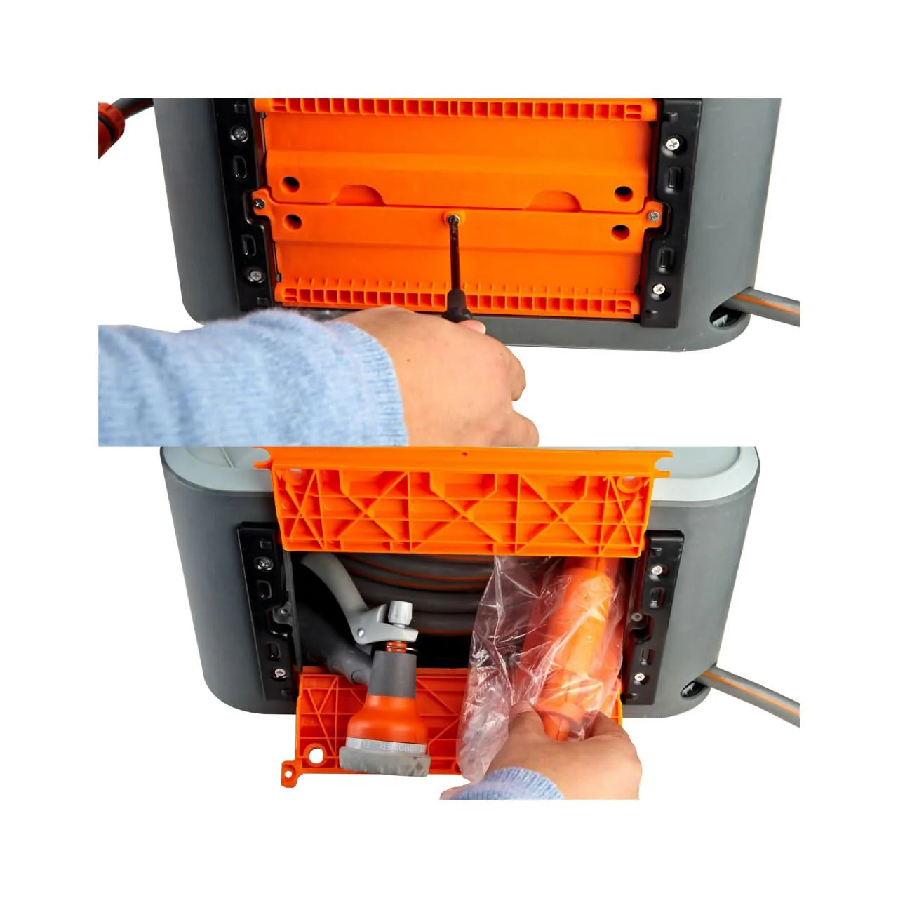 Dévidoir enrouleur automatique 30 m FUXTEC FX-CU30