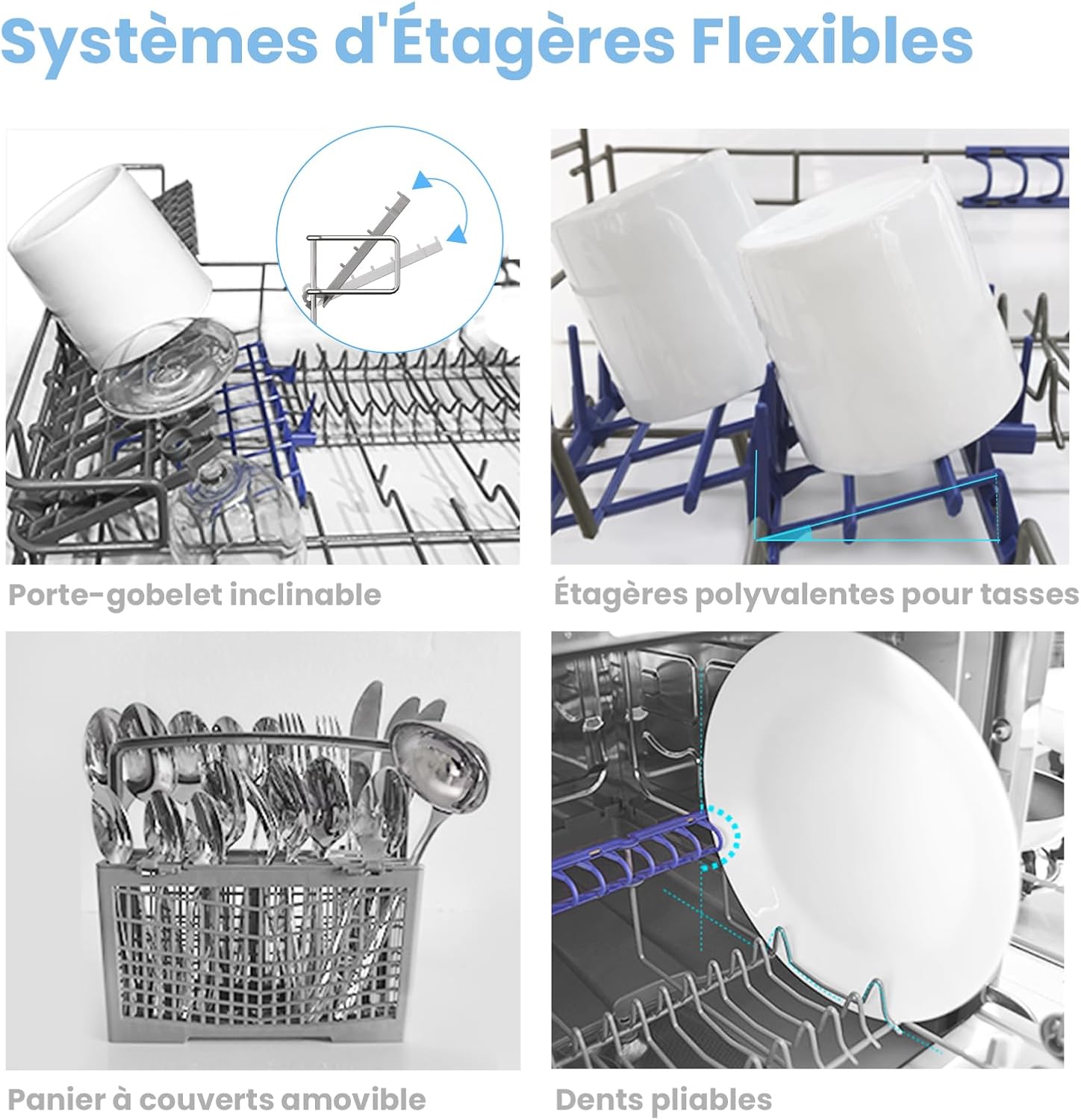 COMFEE’ TD602E-W | Lave-vaisselle Compact 6 Couverts