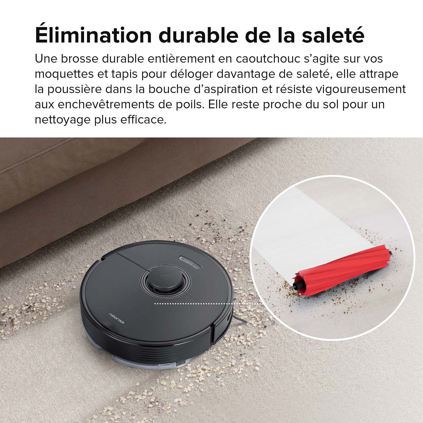 Roborock Q7 Max+ robot aspirateur avec station de vidage automatique