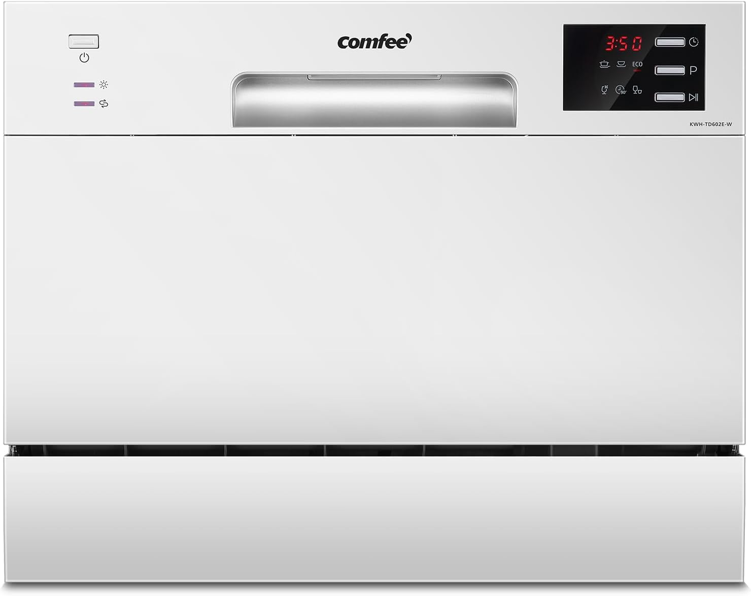 COMFEE’ TD602E-W | Lave-vaisselle Compact 6 Couverts