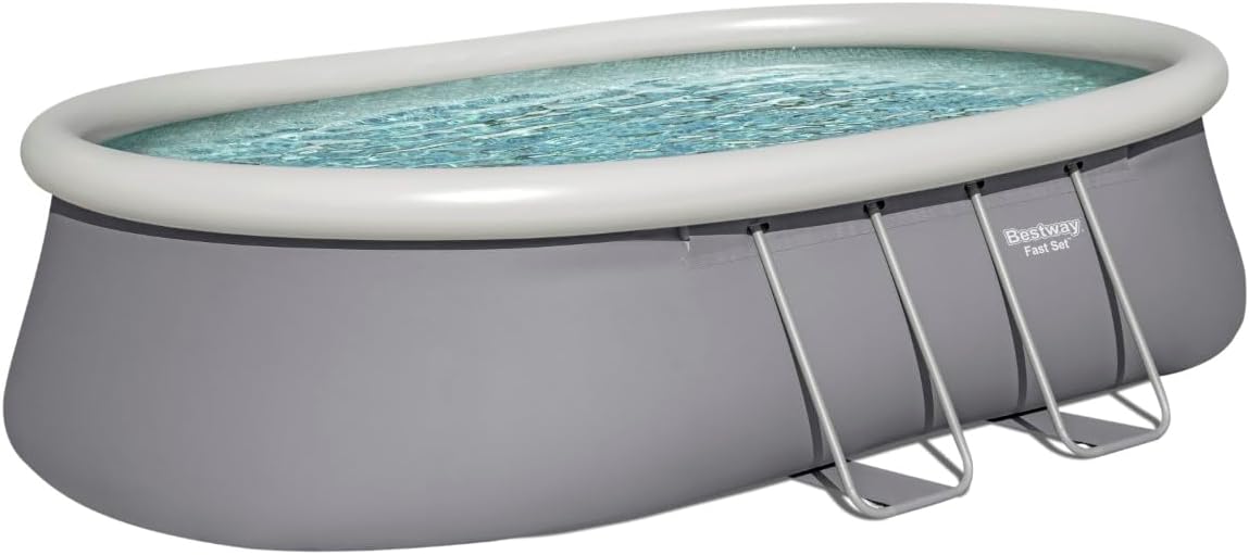 Bestway Piscine autoportante Ovale Fast Set 549 x 366 x 122 cm avec Filtration
