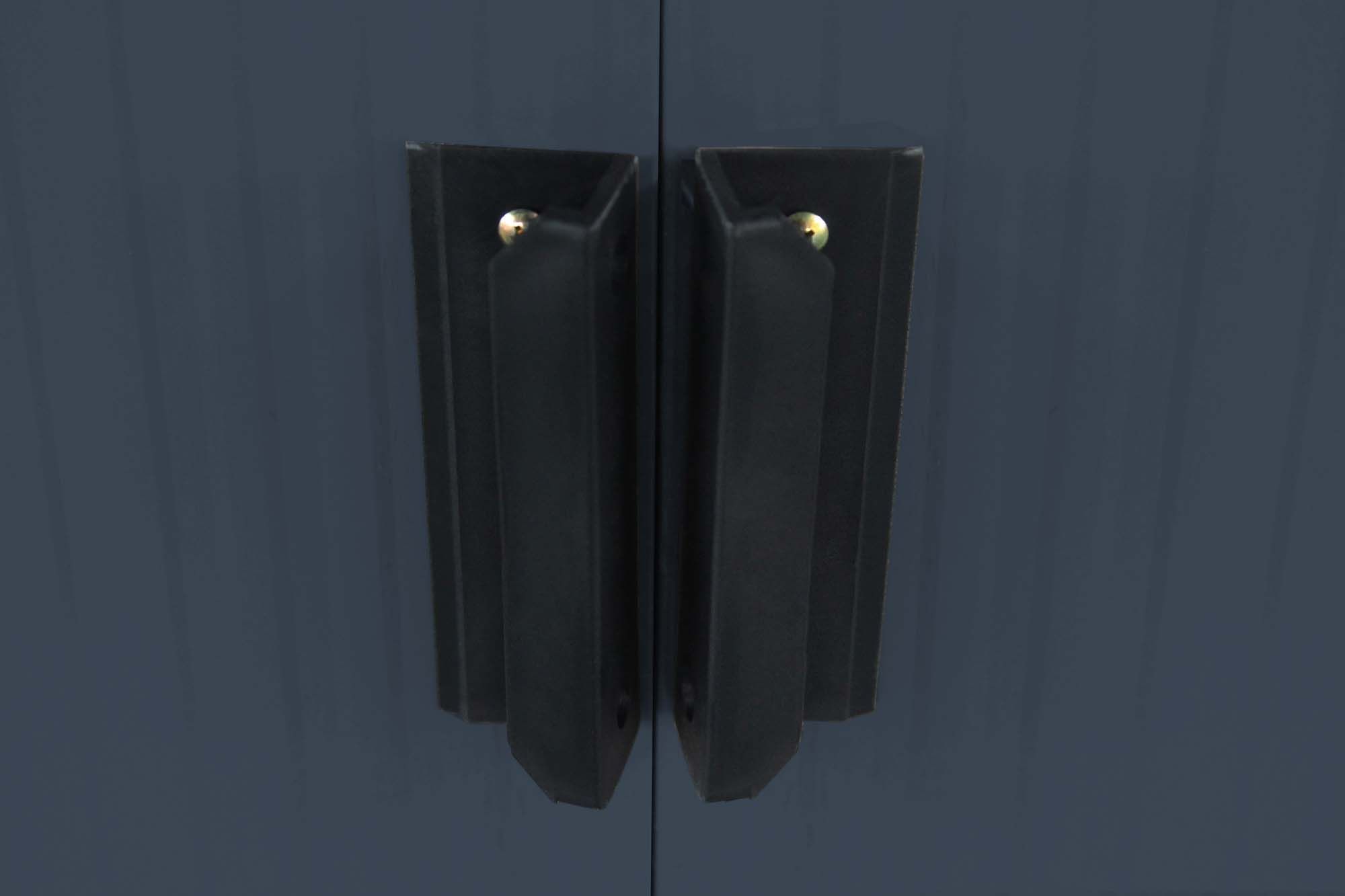 Abri de Jardin en Tôle Galvanisée Cabane de Rangement à Outils Porte Double 2 Aérations, 277x191x192cm, Gris et Blanc