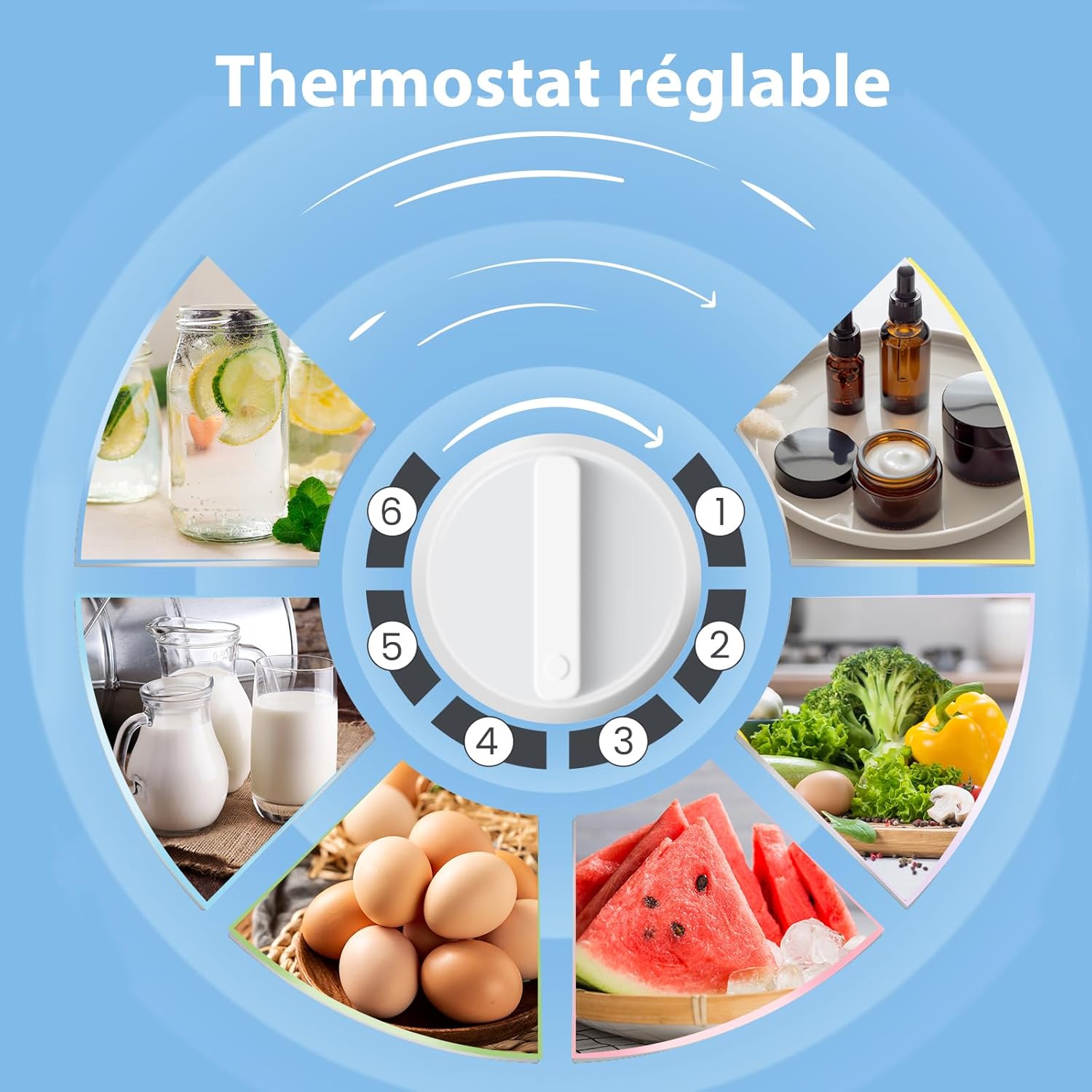 COMFEE’ RCD50WH2(E) | Mini Réfrigérateur 43L avec Freezer