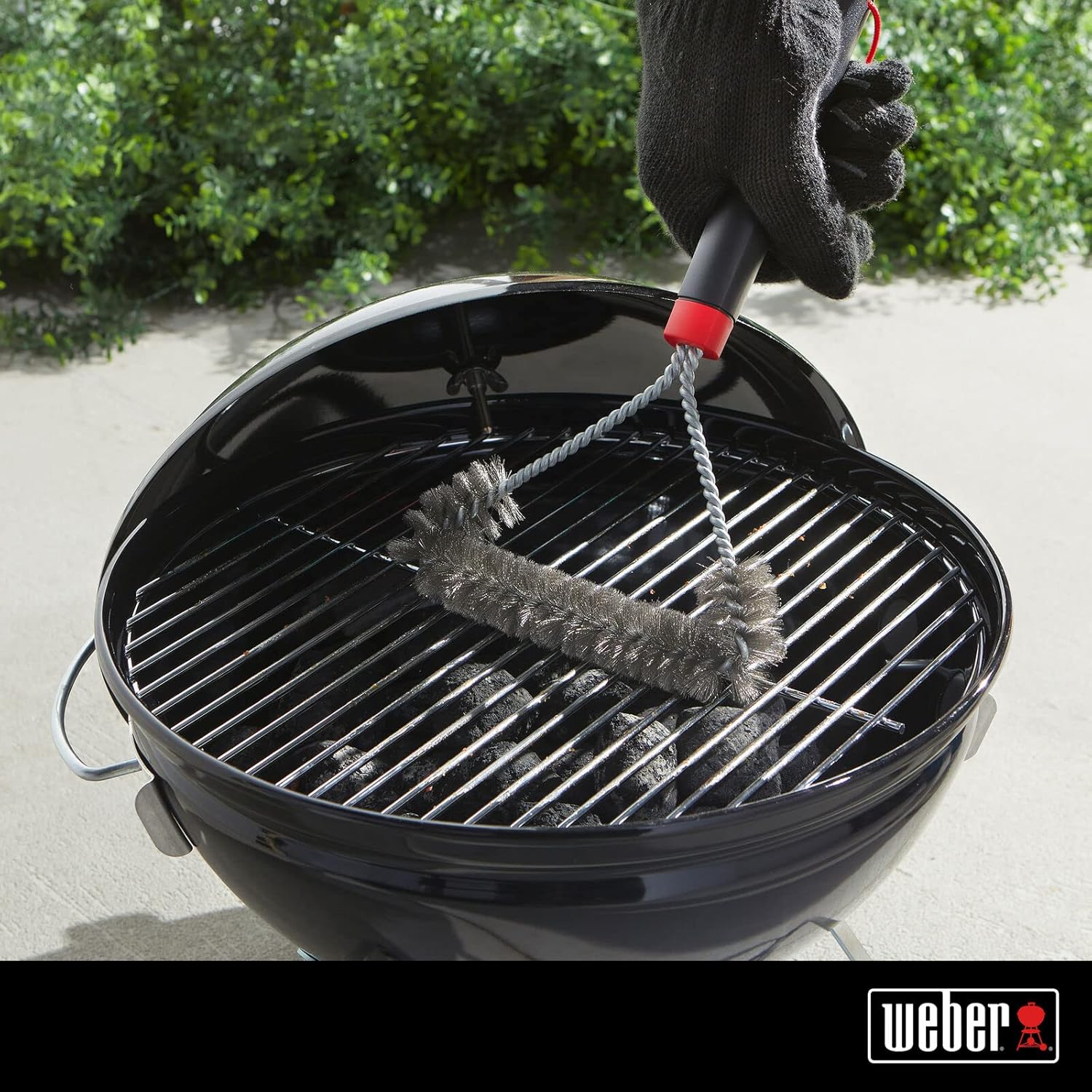 Weber Q1400 Barbecue électrique avec support, surface de cuisson 43 x 32 cm, nomade, grille en fonte émaillée divisée en 2 parties, couvercle et cuve en fonte d'aluminium - Gris foncé (52020853)